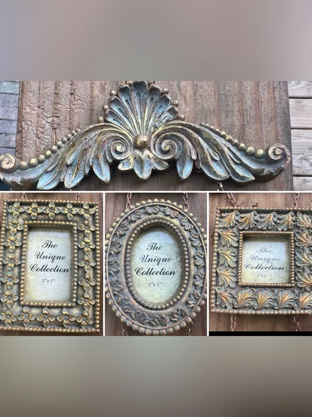 Beautiful Hanging Wall Frame For 3 Pictures Size 2 X 3 - The Unique Collection
